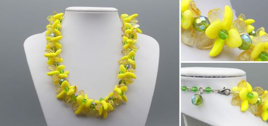 Glass jewelry in Tutti Frutti design