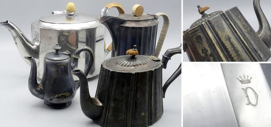 Small collection of jugs hotel silver