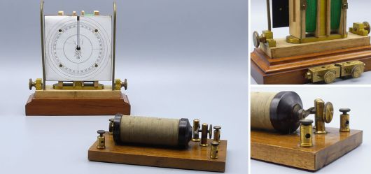 Galvanometer und Funkeninduktor